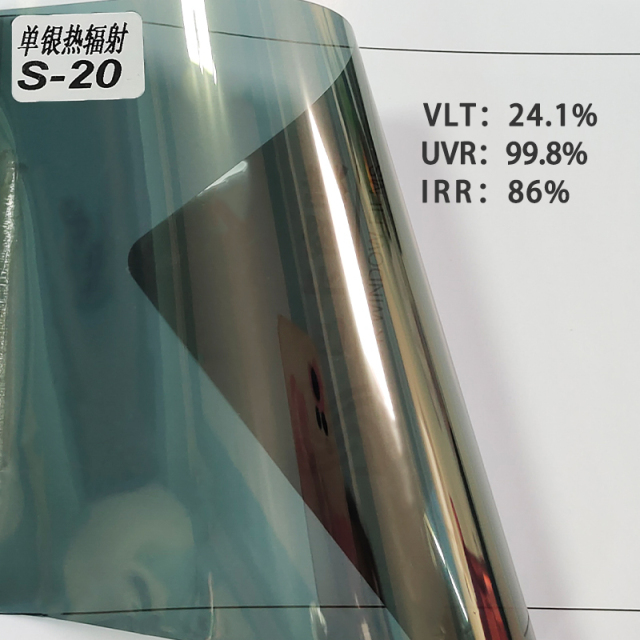 Single silver Phantom S60 sun heat rejection reflective film window tint solar film mirror waterproof privacy film