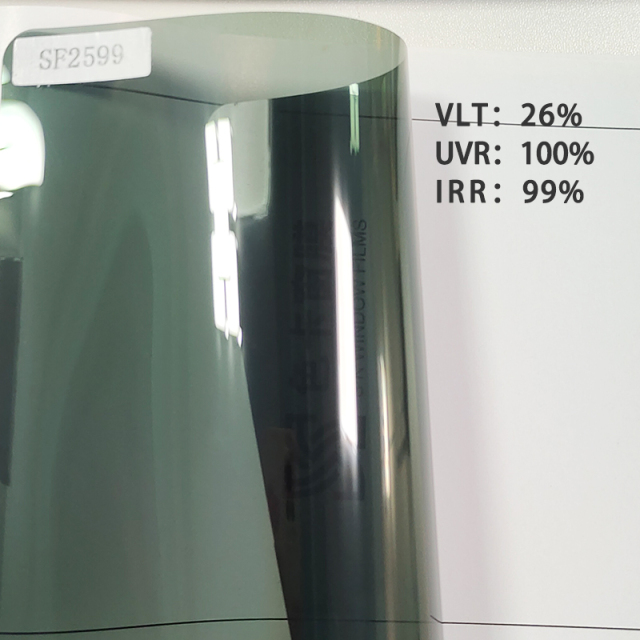 High UVR Car nano ceramic tinting 3.5mil explosive proof solar window tint safety car window film for car glass