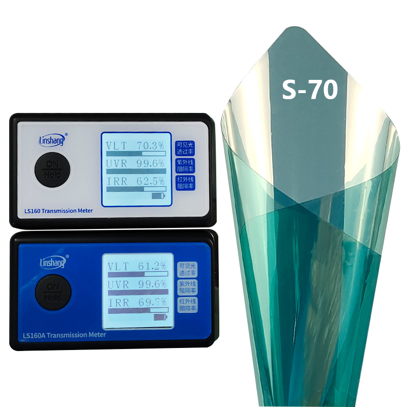 Single silver Phantom S70 sun heat rejection window tint film mirror waterproof window privacy film