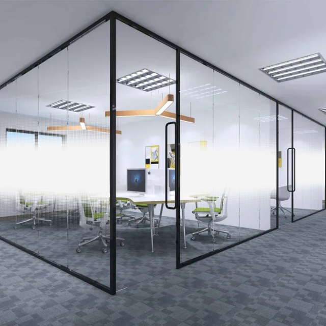 PET Office decorative glass frosted transparent window film White bidirectional dot gradient privacy peeping protective film