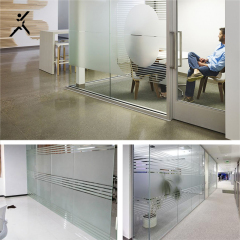 Building White Matte Privacy Window Film Frosted Glass Opaque White Decoration window Safety Film for office Shower Room