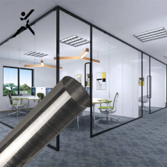 Office peep prevent heat insulation film Silver wire drawing decorative window film