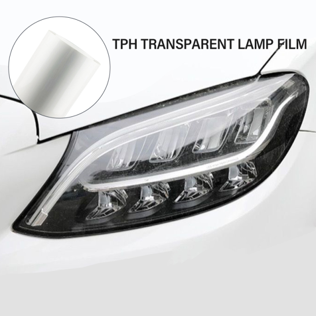 Car TPH Headlight Automobile Tail Light Led Lamp Dark Grey Film Scratch proof Car Wrap Protective Headlight Color Film