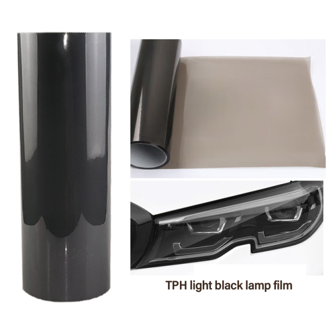 Car TPH Headlight Light Black Automobile Tail Light Led Lamp Film Scratch proof Car Wrap Protective Headlight Film Motorcycle