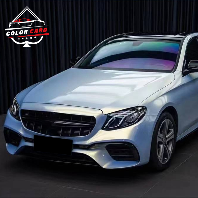 Glossy Yuanfeng Blue Charm Gold Air Bubble Free Waterproof Car Wrapping Vinyl Film Super Bright Metal pvc wrapping film