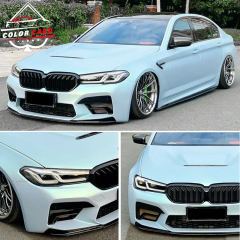 Ultra Matte Yuanfeng Blue Charm Green Air Bubble Free Waterproof Car Wrapping Vinyl Film Metallic Anti Scratch pvc wrapping film
