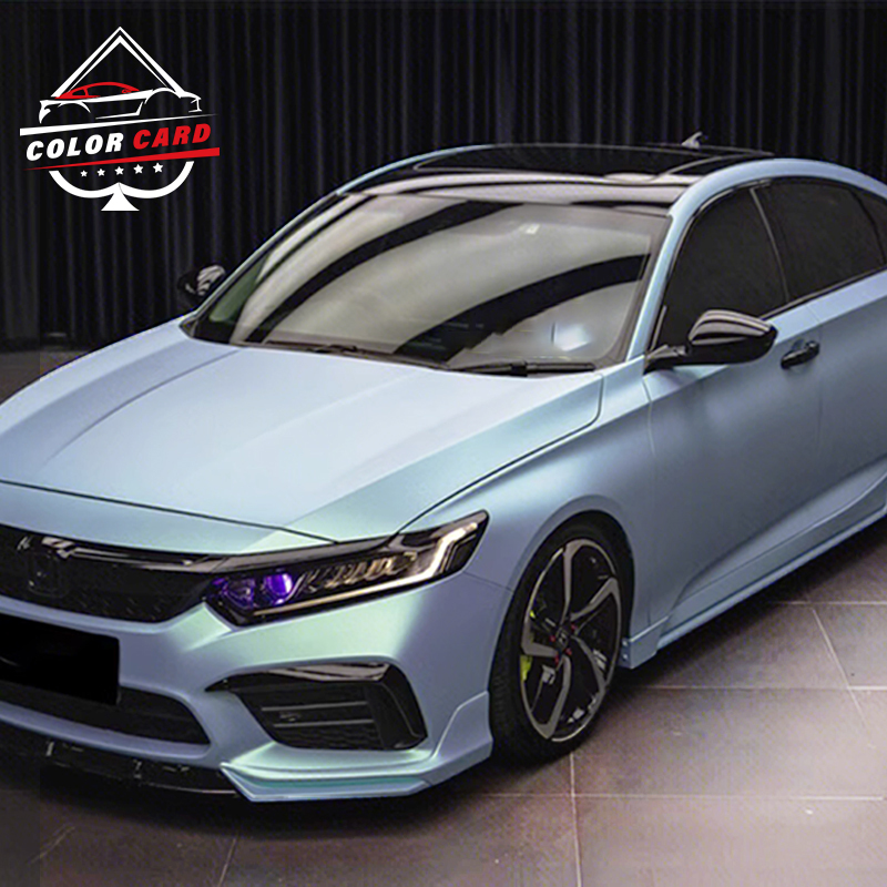 Ultra Matte Yuanfeng Blue Charm Green Air Bubble Free Waterproof Car Wrapping Vinyl Film Metallic Anti Scratch pvc wrapping film