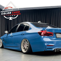Crystal Abu Dhabi blue Car Wrap Vinyl Film High Bright Glossy Blue vinyl car wrapping film foil for car wrap vinyl