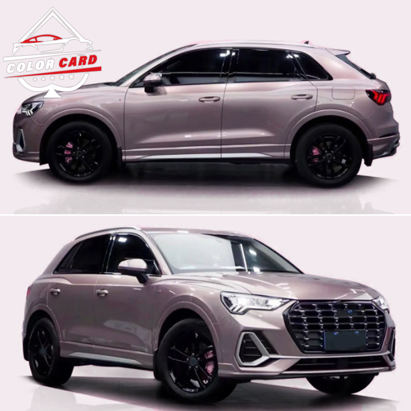 Car Body Sticker Porschee Original iceberry powder Car Wrap Vinyl Silver Decorative Films Car Wrapping Foil Adhesive Vinyl