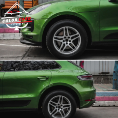Super Bright Porschee Original Paint Mamba Green Car Wrap Vinyl Metallic Green Car Body Sticker Decorative Films