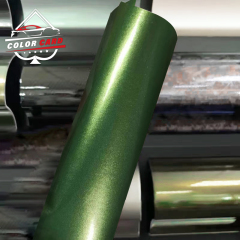 Super Bright Porschee Original Paint Mamba Green Car Wrap Vinyl Metallic Green Car Body Sticker Decorative Films