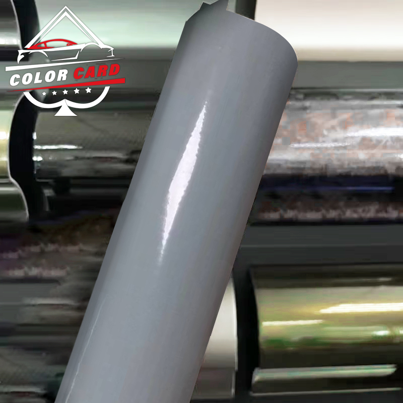 Porschee Original Paint GT Silver Car Wrap Vinyl Silver Car Body Sticker Decorative Films Car Wrapping Foil Adhesive