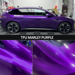 Color Card Wrap Vinyl Sticker Roll TPU Marley Purple Self Healing Paint Protective Film TPU PPF