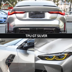 Color Card TPU -Gt Silver Colored PPF Film1.52*15m TPU Protective Self Healing Film TPU Anti Scratch Film
