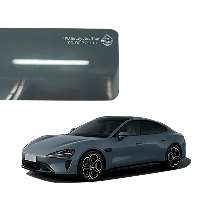 Hight Quality Car Wrap Colorful TPU PPF Color Change Film Vinyl Wrap Self Adhesive Byron Bay Blue for Car Body