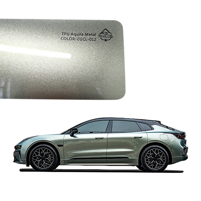Color Card Car Stickers Color TPU PPF Aquila Metal Gold Car Wrapping Film Color Changing Car Films Wrap 1.52*15M
