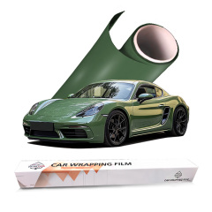TPU Material Color Film Self Healing Film Color PPF Car Sticker Anti Scratch TPU Forest Green Wrap 1.52*15 M