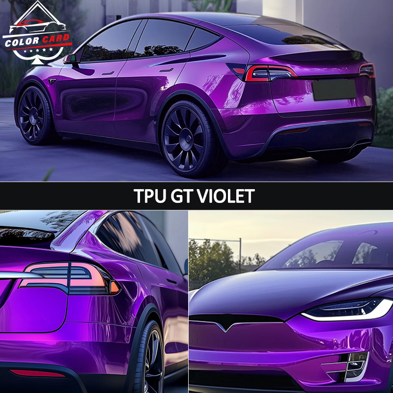 Vinyl Wrap Roll TPU GT Violet Car Wrapping Film Color Changing Car Films Wrap 1.52*15M Car Stickers