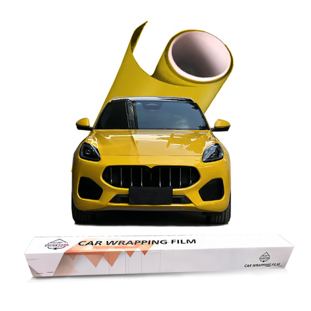 High Quality TPU Car Color Changing Film Anti Scratch Yellow Color PPF TPU Car Wrap Film 1.52*15M