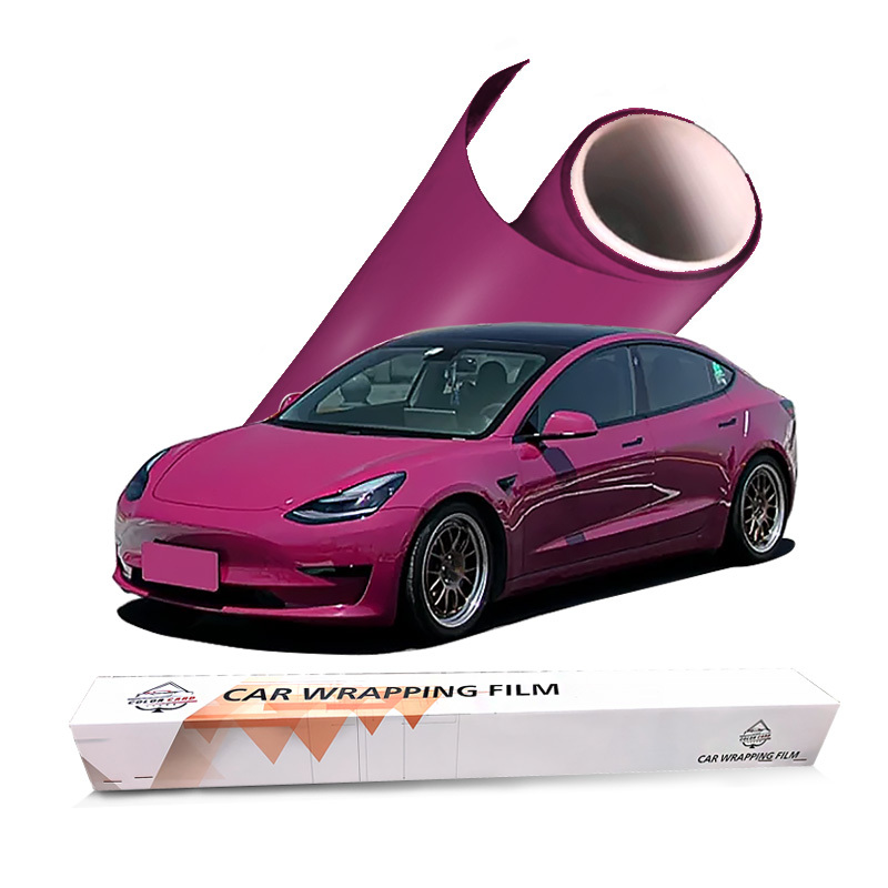 Manufacture Color Card 1.52*15m TPU Changing Color Car Film Car Stickers Red Color PPF TPU Self-healing Auto Film