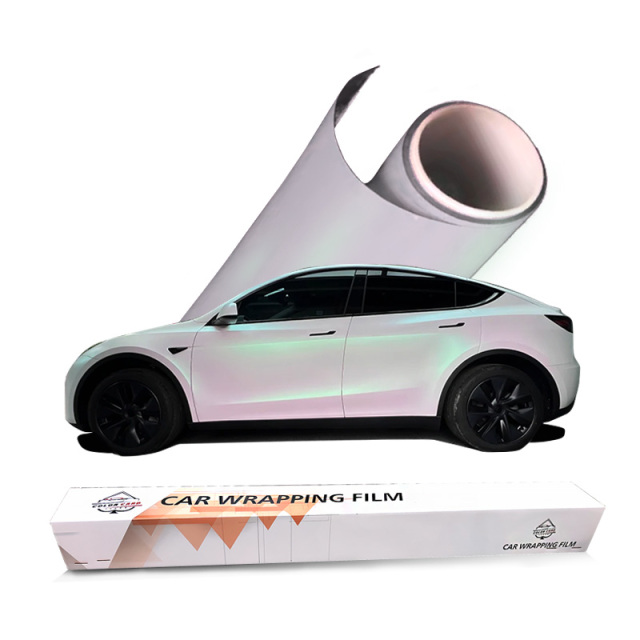 TPU Matte Dawning White Car Vinyl Film Full Car Body Wrap with Anti-Scratch