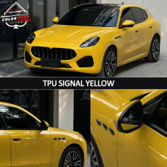 High Quality TPU Car Color Changing Film Anti Scratch Yellow Color PPF TPU Car Wrap Film 1.52*15M