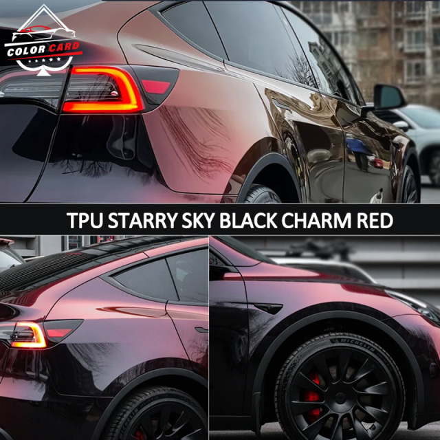 Color Card 1.52*15m TPU Changing Color Car Film Color Automotive Wrap Film Vinyl Car Wrap Film Air Bubble Free Films