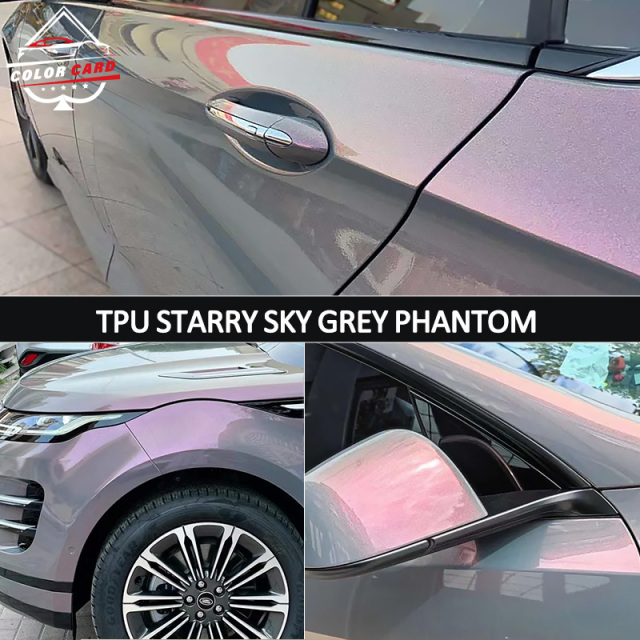Color Card 1.52*15m TPU Changing Color Car Film TPU Car Vinyl High Stretchable Heat Repair Films