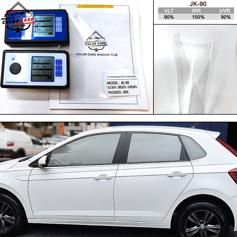 Color Card Wholesale Price 1.52*30M UVR 99% Auto Window Film Change Color Exposed Water Chameleon Car Window Tint Film