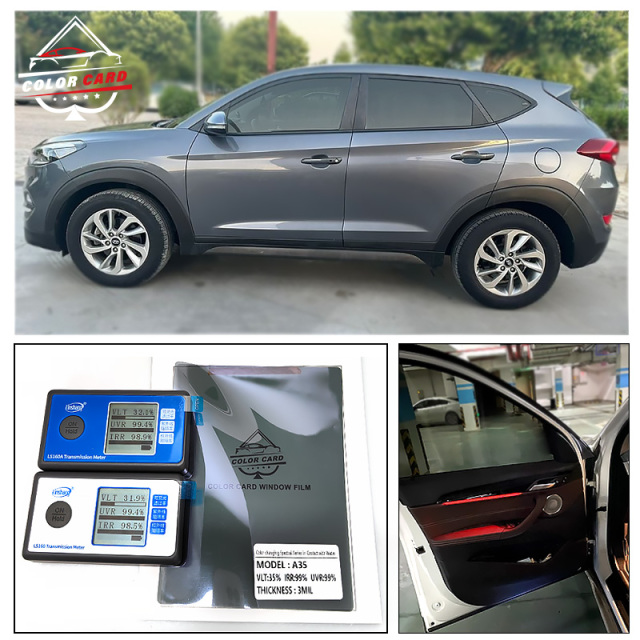 Heat Insulation VIT35% Water Discolored Window Film 5 Years Warranty Change Color Exposed Water Chameleon Car Window Tint Film