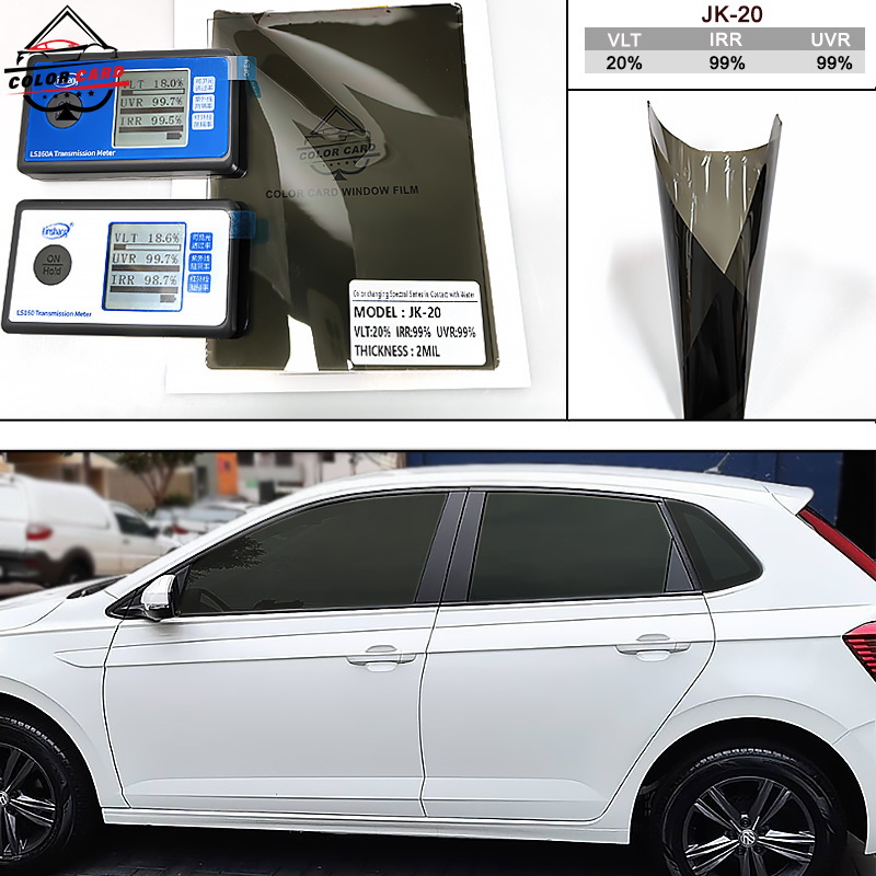 Color Card Vlt 20% Automotive UV Heat Rejection Film Auto Car Glass Heat Insulation Water Discoloration Window Film