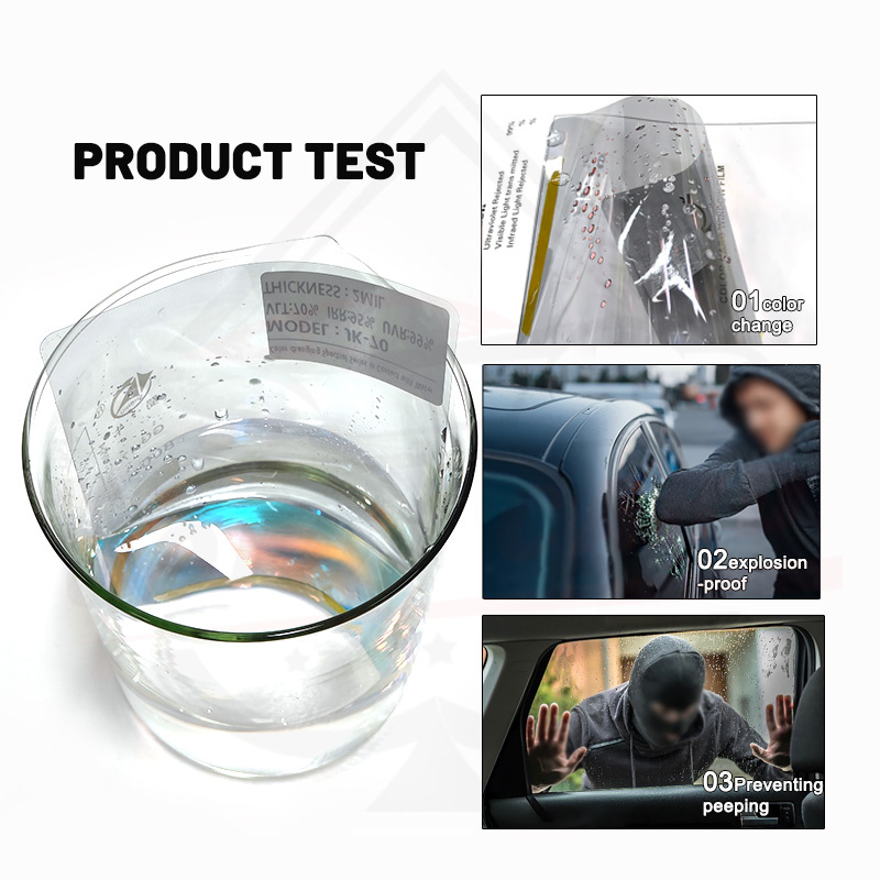 Factory Price 2MIL UV 99% Car Stickers 1.52*30m Change Color When Exposed to Water Window Film Tinted Glass