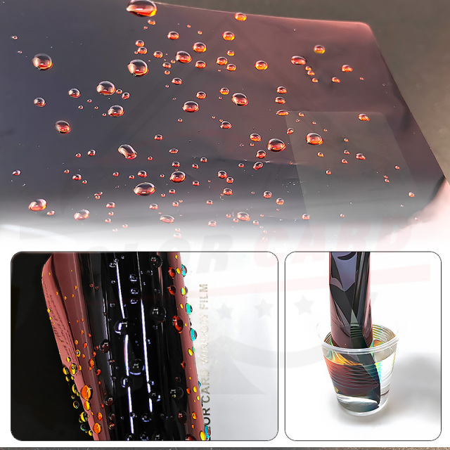Color Card New Product 3mil Thickness Solar Film Changes Color of Car Window Film When Exposed to Water