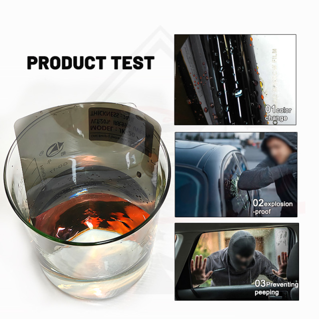 Color Card Vlt 20% Automotive UV Heat Rejection Film Auto Car Glass Heat Insulation Water Discoloration Window Film
