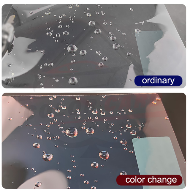 ColorCard VLT 50% 1.52*30m Change Color Exposed Water Rainbow Car Window Tint Film UVR 99% Heat Insulation Solar Film