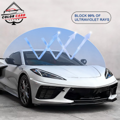 Color Card New Product 3mil Thickness Solar Film Changes Color of Car Window Film When Exposed to Water