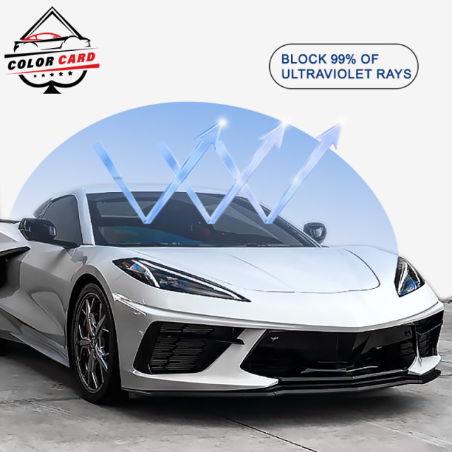 ColorCard VLT 50% 1.52*30m Change Color Exposed Water Rainbow Car Window Tint Film UVR 99% Heat Insulation Solar Film
