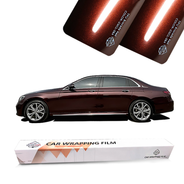 Color Card TPU Car Paint Protective Film Crimson T Color Self Healing Hot Sale High Quality Car Wrapping Film