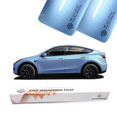 TPU Film Metal Snowband Blue Car Body Color Changing PPF Paint Protection Film Color PPF Roll Film1.52*15m