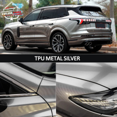 TPU Silver Metal Color Changing Film Car Body Color Changing PPF Paint Protection Film Color PPF Roll Film1.52*15m