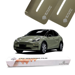 TPU Car Wrap Vinyl Roll TPU Khaki Green Auto Body Stickers Self Adhesive Vehicle Wrapping Foil Car Vinyl Film
