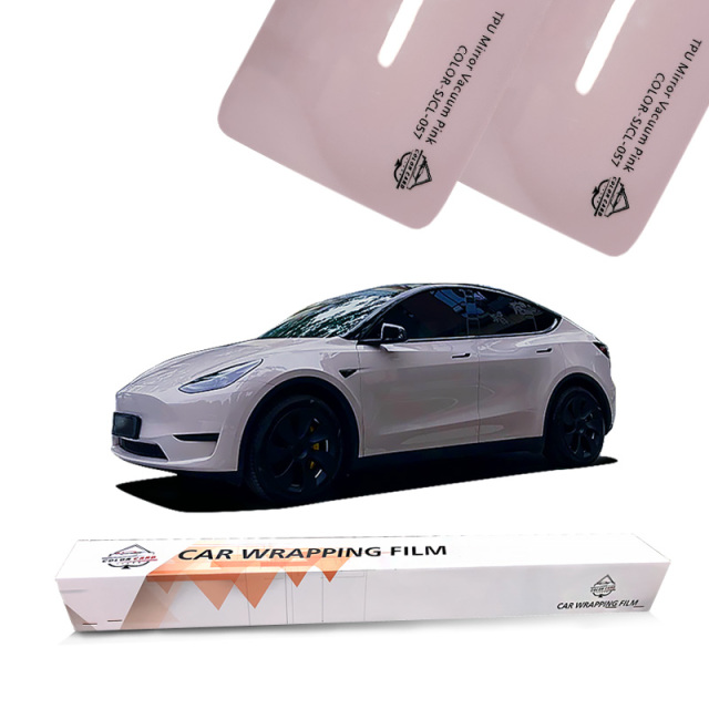 TPU Car Wrap Vinyl Roll Self Healing  Colorful Liquid Metal Shell Pink Super Gloss Change Film TPU Material