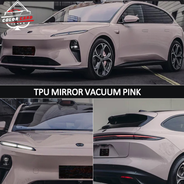 TPU Car Wrap Vinyl Roll Self Healing  Colorful Liquid Metal Shell Pink Super Gloss Change Film TPU Material