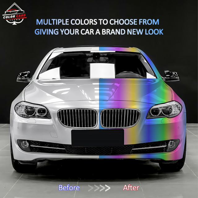 Color Card Wholesale Factory Price TPU Color Changing Film Sticker Car Body Wrap Vinyl Color Changing Wrap Cars Film
