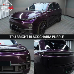 Car Wrap Vinyl Car Bright Black Charm Purple Color Films High Quality Air Bubble Free Self-healing Car Wrapping Film