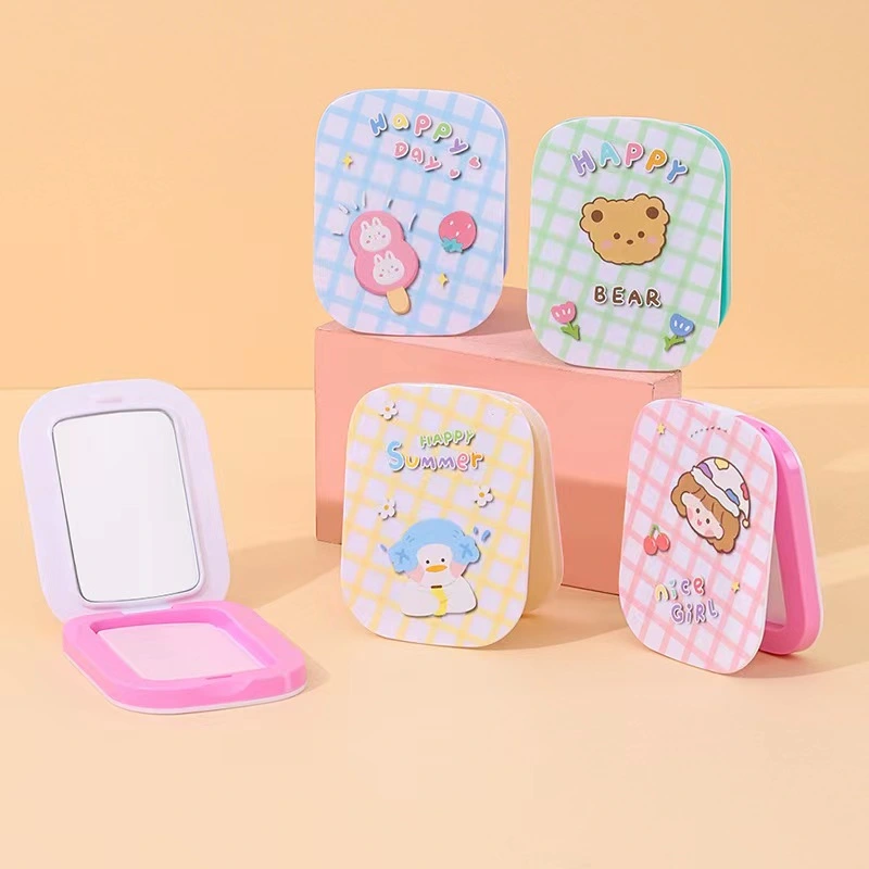 Compact Mirror & Comb for Purse and Travel Pocket Makeup Mirror with Comb, Rectangular Different Designs Great Gift for Girls