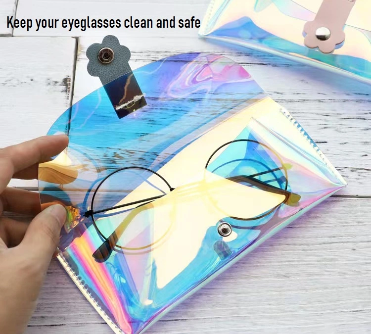 PVC Transparent and Durable Eyeglasses Cases, Laser Protective Case For Glasses, Spectacle Cases 1PCS Large Size