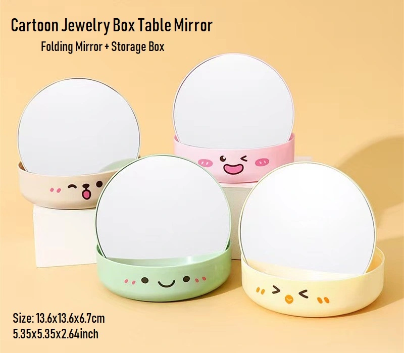 Mirror Large Portable Super HD Mirror Makeup Mirror Hand Free/ Tabletop Detachable Mirror 5.98X8.66 Inch