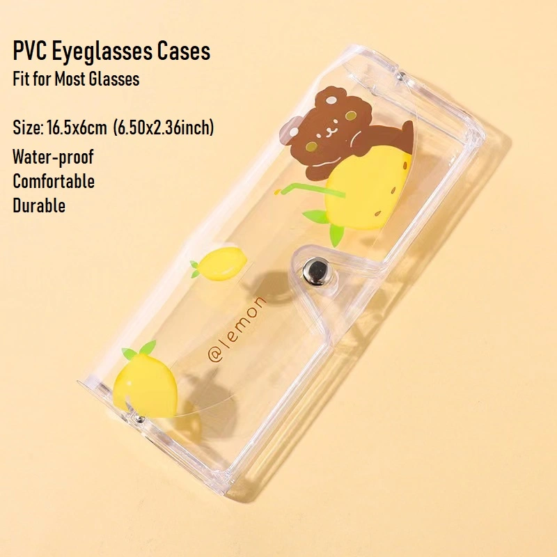 PVC Transparent and Durable Eyeglasses Cases, Protective Case For Glasses, Spectacle Cases 1PCS