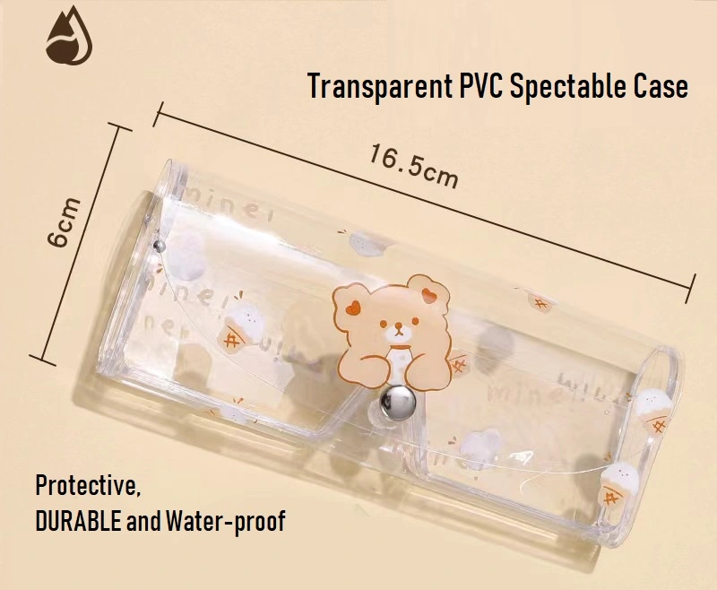 PVC Transparent and Durable Eyeglasses Cases, Protective Case For Glasses, Spectacle Cases 1PCS